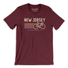 New Jersey Cycling Men/Unisex T-Shirt-Maroon-Allegiant Goods Co. Vintage Sports Apparel