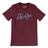 Denver Co Overprinted Men/Unisex T-Shirt-Maroon-Allegiant Goods Co. Vintage Sports Apparel