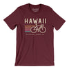 Hawaii Cycling Men/Unisex T-Shirt-Maroon-Allegiant Goods Co. Vintage Sports Apparel