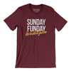 Sunday Funday Washington Men/Unisex T-Shirt-Maroon-Allegiant Goods Co. Vintage Sports Apparel
