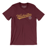 Washington Dc Vintage Script Men/Unisex T-Shirt-Allegiant Goods Co. Vintage Sports Apparel