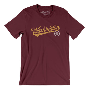 Washington Dc Vintage Script Men/Unisex T-Shirt-Allegiant Goods Co. Vintage Sports Apparel