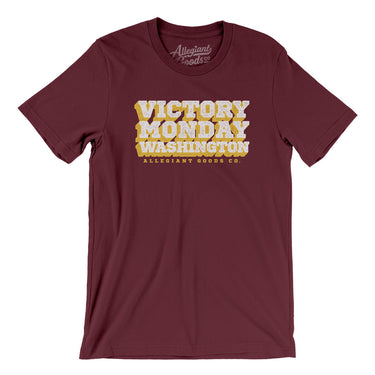 Victory Monday Washington Men/Unisex T-Shirt-Allegiant Goods Co. Vintage Sports Apparel