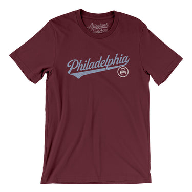 Philadelphia Vintage Script Men/Unisex T-Shirt-Allegiant Goods Co. Vintage Sports Apparel