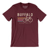 Buffalo Cycling Men/Unisex T-Shirt-Maroon-Allegiant Goods Co. Vintage Sports Apparel