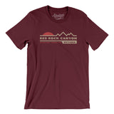 Red Rock Canyon Sunset Men/Unisex T-Shirt-Maroon-Allegiant Goods Co. Vintage Sports Apparel