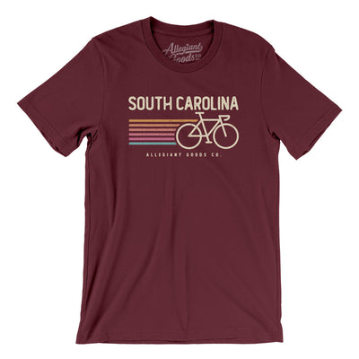 South Carolina Cycling Men/Unisex T-Shirt-Maroon-Allegiant Goods Co. Vintage Sports Apparel