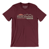 Palm Springs Mountain Sunset Men/Unisex T-Shirt-Maroon-Allegiant Goods Co. Vintage Sports Apparel