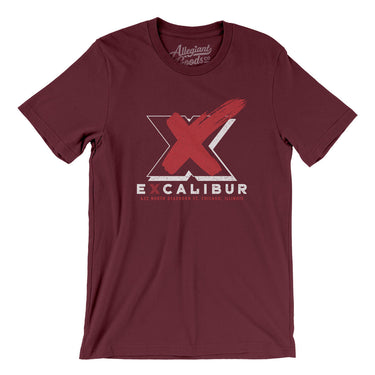 Excalibur Chicago Men/Unisex T-Shirt-Maroon-Allegiant Goods Co. Vintage Sports Apparel
