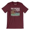 Gas Works Park Men/Unisex T-Shirt-Maroon-Allegiant Goods Co. Vintage Sports Apparel