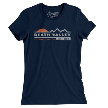 Death Valley Sunset Women's T-Shirt-Midnight Navy-Allegiant Goods Co. Vintage Sports Apparel