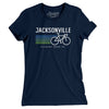 Jacksonville Cycling Women's T-Shirt-Midnight Navy-Allegiant Goods Co. Vintage Sports Apparel