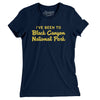 I've Been To Black Canyon National Park Women's T-Shirt-Midnight Navy-Allegiant Goods Co. Vintage Sports Apparel