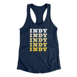 Indy Repeat Women's Racerback Tank-Allegiant Goods Co. Vintage Sports Apparel
