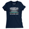 Hemisfair Arena Women's T-Shirt-Midnight Navy-Allegiant Goods Co. Vintage Sports Apparel