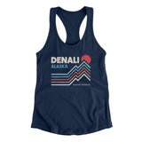 Denali Alaska Women's Racerback Tank-Midnight Navy-Allegiant Goods Co. Vintage Sports Apparel