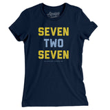 St. Pete 727 Women's T-Shirt-Midnight Navy-Allegiant Goods Co. Vintage Sports Apparel
