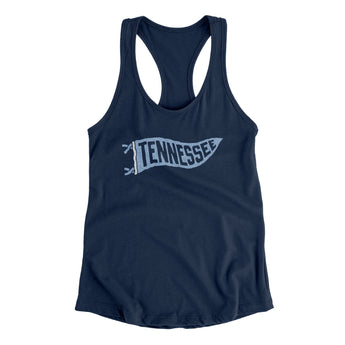 Tennessee Pennant Women's Racerback Tank-Allegiant Goods Co. Vintage Sports Apparel