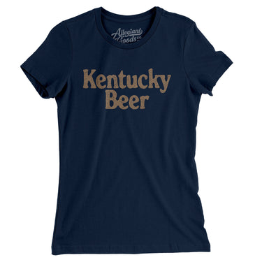 Kentucky Beer Women's T-Shirt-Midnight Navy-Allegiant Goods Co. Vintage Sports Apparel