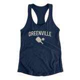 Greenville Pickleball Women's Racerback Tank-Midnight Navy-Allegiant Goods Co. Vintage Sports Apparel
