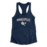 Minneapolis Pickleball Women's Racerback Tank-Midnight Navy-Allegiant Goods Co. Vintage Sports Apparel