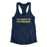 I've Been To Pittsburgh Women's Racerback Tank-Midnight Navy-Allegiant Goods Co. Vintage Sports Apparel