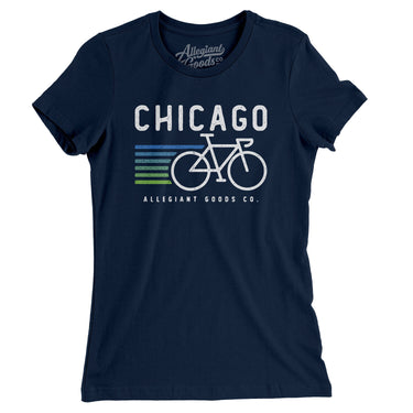 Chicago Cycling Women's T-Shirt-Allegiant Goods Co. Vintage Sports Apparel