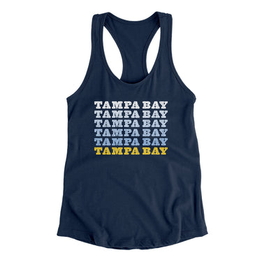 Tampa Bay Repeat Women's Racerback Tank-Allegiant Goods Co. Vintage Sports Apparel