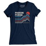 Pigeon Forge Tennessee Women's T-Shirt-Midnight Navy-Allegiant Goods Co. Vintage Sports Apparel