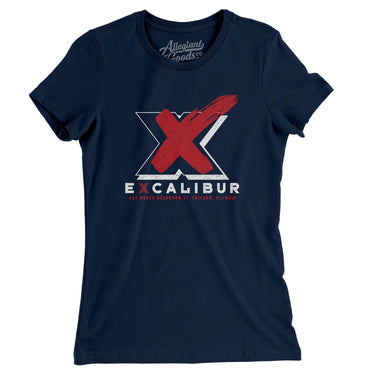 Excalibur Chicago Women's T-Shirt-Midnight Navy-Allegiant Goods Co. Vintage Sports Apparel