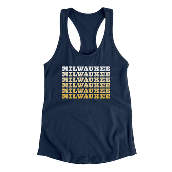 Milwaukee Repeat Women's Racerback Tank-Allegiant Goods Co. Vintage Sports Apparel