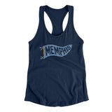 Memphis Pennant Women's Racerback Tank-Allegiant Goods Co. Vintage Sports Apparel