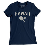 Hawaii Pickleball Women's T-Shirt-Midnight Navy-Allegiant Goods Co. Vintage Sports Apparel