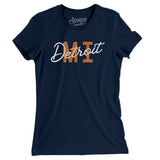 Detroit Mi Overprinted Women's T-Shirt-Allegiant Goods Co. Vintage Sports Apparel