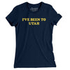 I've Been To Utah Women's T-Shirt-Midnight Navy-Allegiant Goods Co. Vintage Sports Apparel