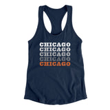 Chicago Repeat Women's Racerback Tank-Allegiant Goods Co. Vintage Sports Apparel