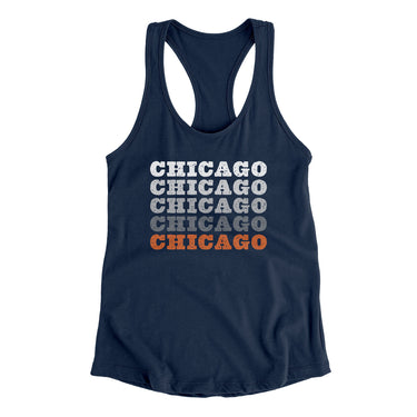 Chicago Repeat Women's Racerback Tank-Allegiant Goods Co. Vintage Sports Apparel