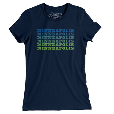 Minneapolis Repeat Women's T-Shirt-Allegiant Goods Co. Vintage Sports Apparel