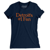 Detroit's Number 1 Fan Women's T-Shirt-Allegiant Goods Co. Vintage Sports Apparel