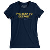 I've Been To Detroit Women's T-Shirt-Midnight Navy-Allegiant Goods Co. Vintage Sports Apparel
