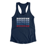 Houston Repeat Women's Racerback Tank-Allegiant Goods Co. Vintage Sports Apparel