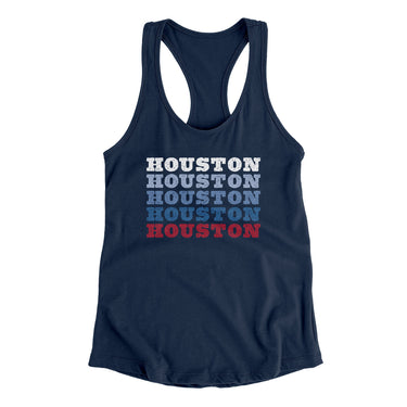 Houston Repeat Women's Racerback Tank-Allegiant Goods Co. Vintage Sports Apparel