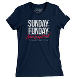 Sunday Funday New England Women's T-Shirt-Allegiant Goods Co. Vintage Sports Apparel