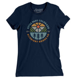Estes Park Colorado Retro Badge Women's T-Shirt-Midnight Navy-Allegiant Goods Co. Vintage Sports Apparel