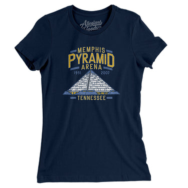 Memphis Pyramid Arena Women's T-Shirt-Allegiant Goods Co. Vintage Sports Apparel