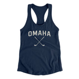 Omaha Golf Women's Racerback Tank-Midnight Navy-Allegiant Goods Co. Vintage Sports Apparel