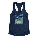 Belle Isle Park Women's Racerback Tank-Allegiant Goods Co. Vintage Sports Apparel