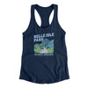 Belle Isle Park Women's Racerback Tank-Midnight Navy-Allegiant Goods Co. Vintage Sports Apparel