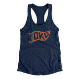 Okc Pennant Women's Racerback Tank-Allegiant Goods Co. Vintage Sports Apparel
