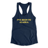 I've Been To Alaska Women's Racerback Tank-Midnight Navy-Allegiant Goods Co. Vintage Sports Apparel